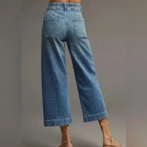 Anthropologie Pilcro Skipper Wide Leg Jeans - Picture 3 of 14